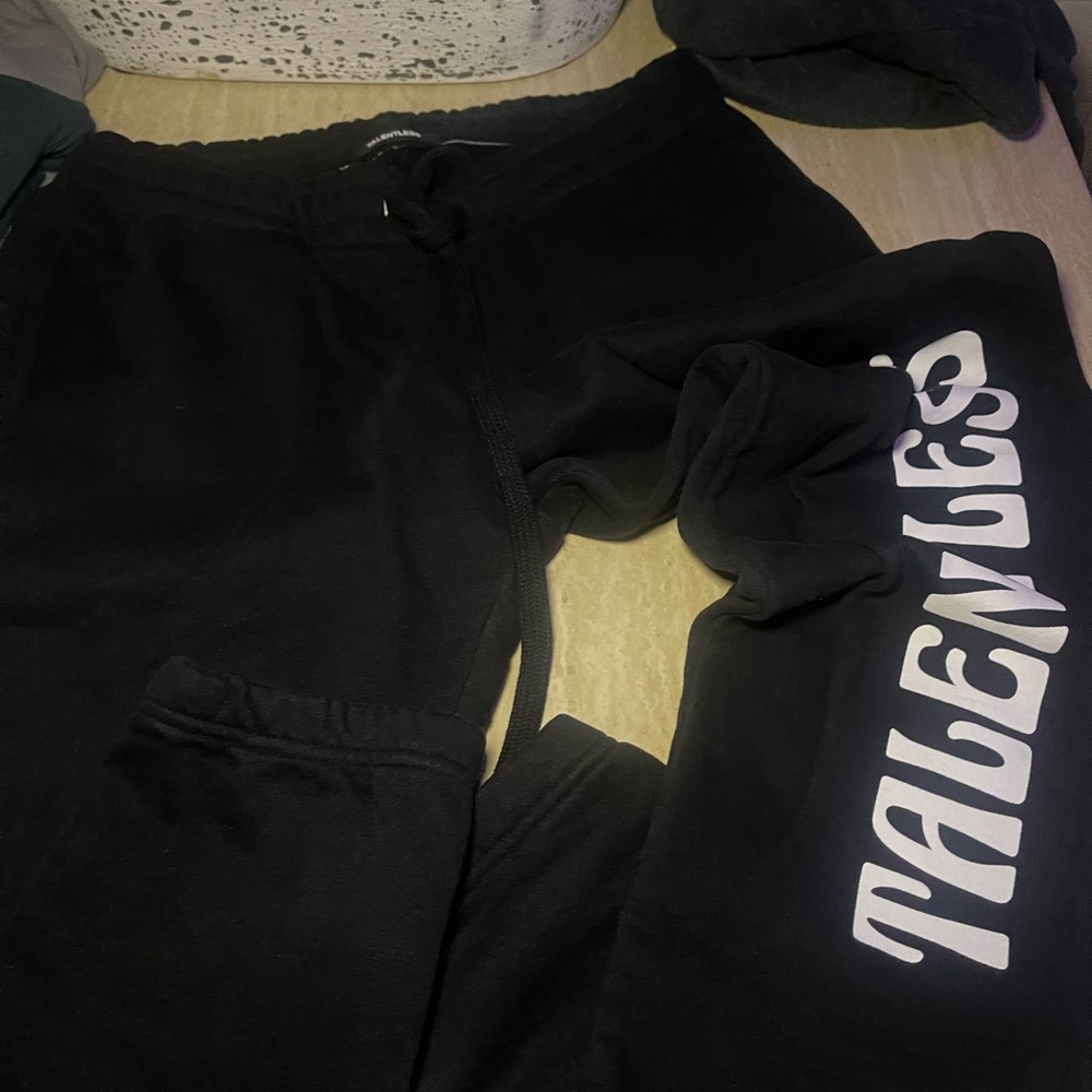 Talentless Logo Sweatpants Heavyweight Cotton Size Small